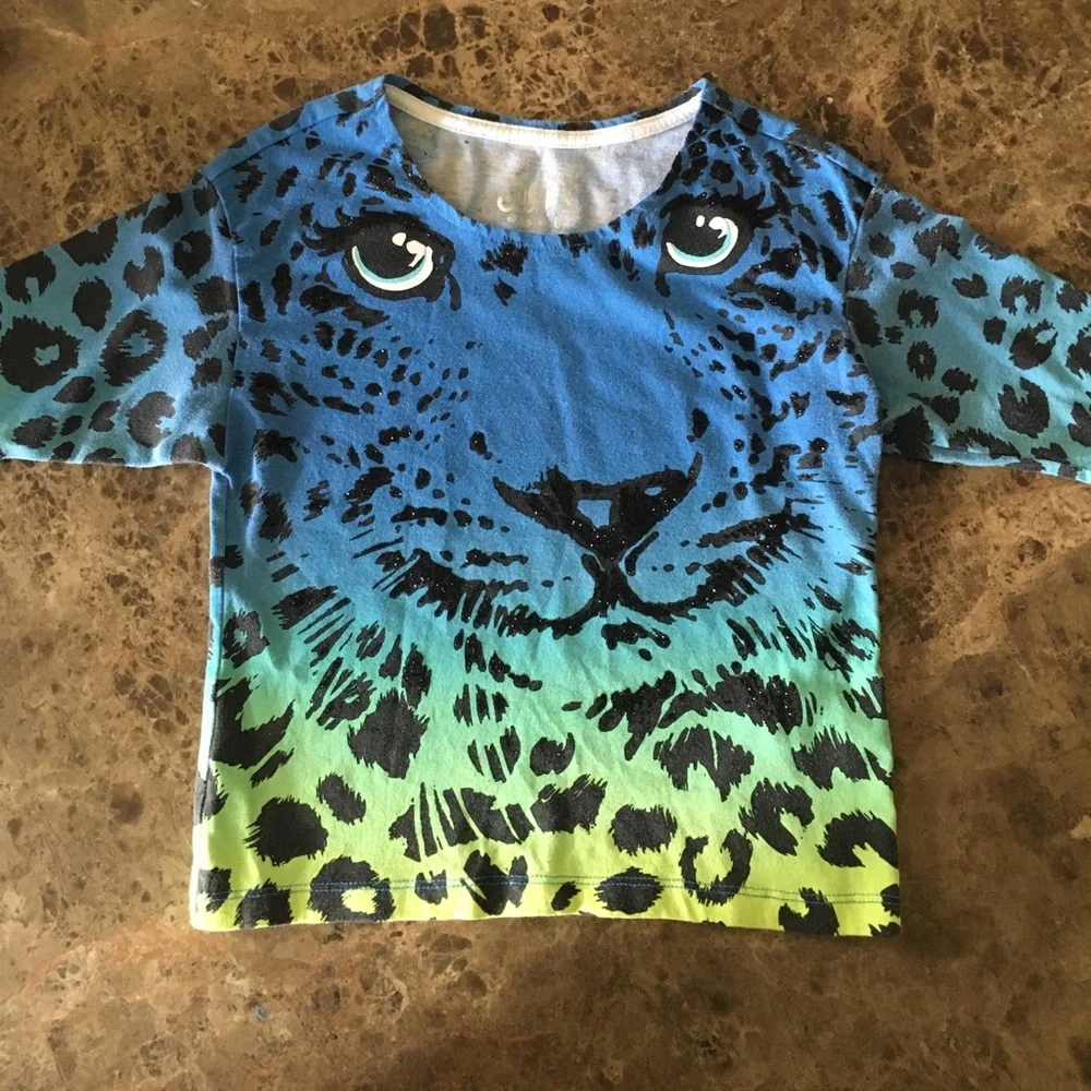 Justice for girls animal print‎ top sz 6